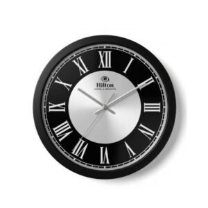Black & Silver Foiling Clock