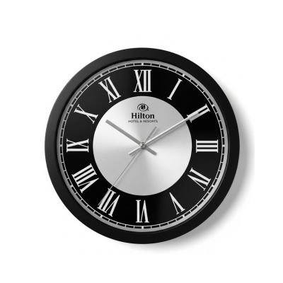 Black & Silver Foiling Clock